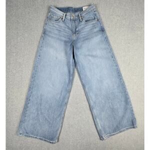 Gap Womens Size 27/4R Baggy Mid Rise Light Wash Jeans